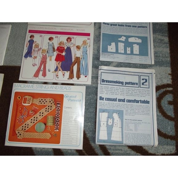 Creative Patterns 1975 Vintage Lot Collection Patterns Books Cards - Picture 6 of 9